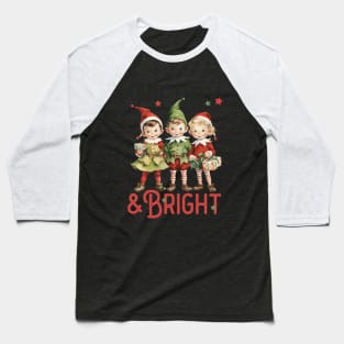 Merry and Bright Baseball T-Shirt